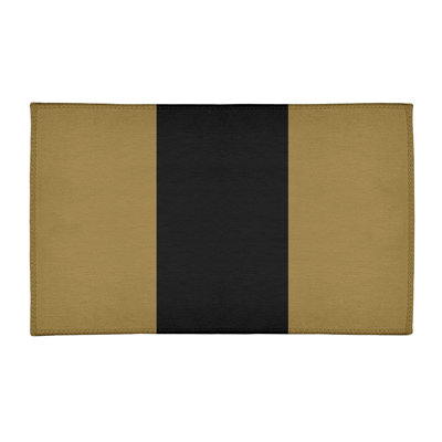 Tapis noir/beige zone