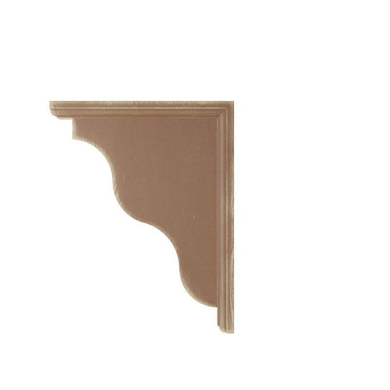 Support de décoration rétro en bois traditionnel Hamilton, H 9 po x l 3,5 po x P 7 po, Brun patiné