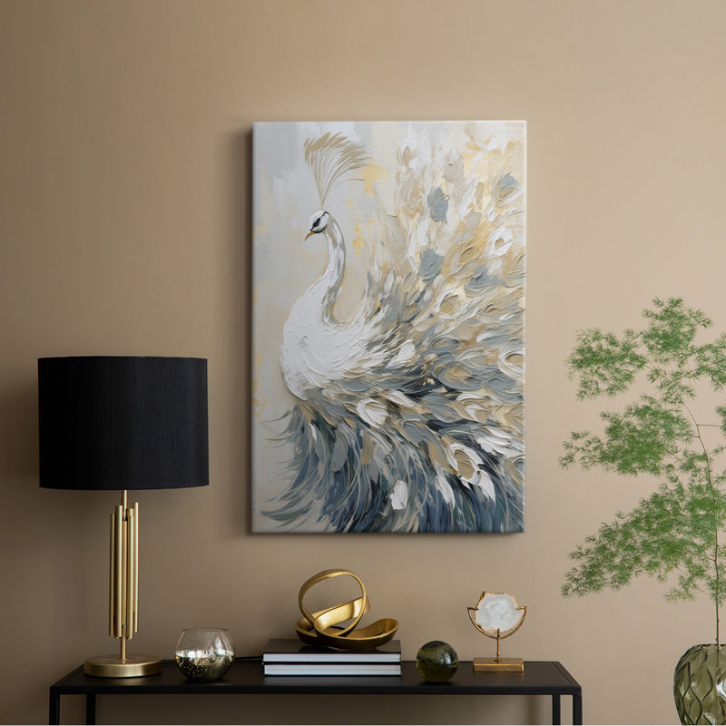 ANIMALS Series CCXL - Toile tendue avec châssis Premium - Prêt à être accroché, H 18 po x l 12 po