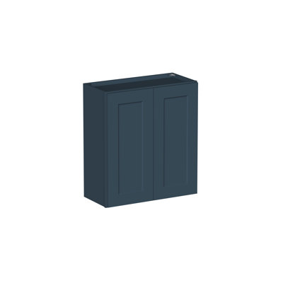 DL Cabinetry (Ready-To-Assemble) Shaker Style 30" High Double Door Wall Cabinet W27" x H30" x D12" - Cyber Grey