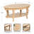 Sutherlin Wooden Oval Coffee Table for Living Room