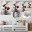 Minimalisme rouge et gris I - impression sans cadre sur métal-1579092657