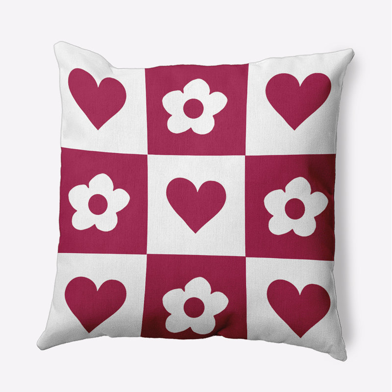Coussin décoratif en polyester, H 18 po x l 18 po, Carré