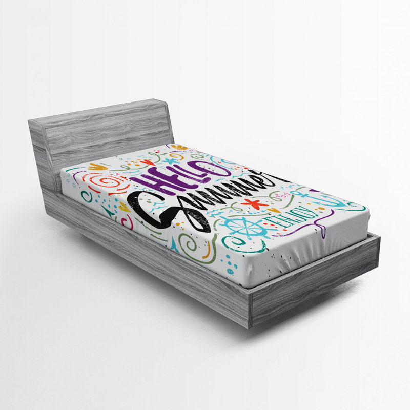 Saying Microfiber Fitted Sheet, Twin Fitted Sheet