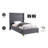 Dymonique Velvet Bed-63427352-63427353