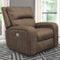 Fauteuil inclinable électrique tapissier de 40 po avec accoudoirs carrés Polla