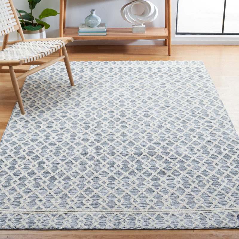 Quiogue Performance Machine Washable Geometric Rug, Rectangle 4' x 6'