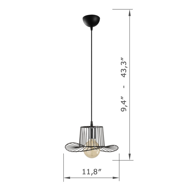 Lustre de chapeau Fedora