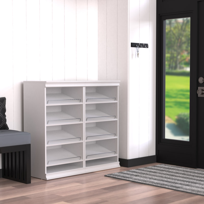 Modular Storage 21.38" W Cabinet Shoe Unit, White