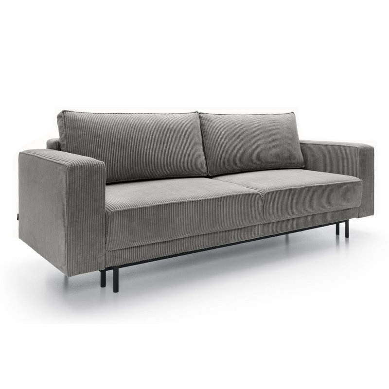 Lorent 3 Seater Corduroy Sofa, Grey