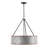 5-Light Hand-brushed Metal Drum Chandelier-1942317991