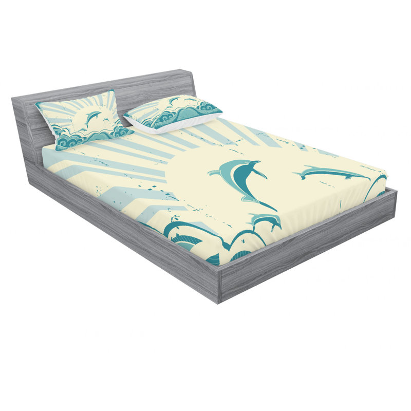 Microfiber Sheet Set, Queen Sheet Set with Fitted Sheet