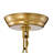 Rosa Glam 3-Light Brushed Brass Daisy Crystal Glass Flower Chandelier
