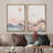 Sun and Moon " Mountain Range Moon Sun Abstract Nature Illustrations " 2 Piece Art Graphic Art Print-91069250-91069252