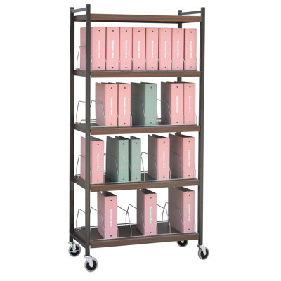 Big Beam 70.75'' H x 34.5'' W File Cart with Wheels