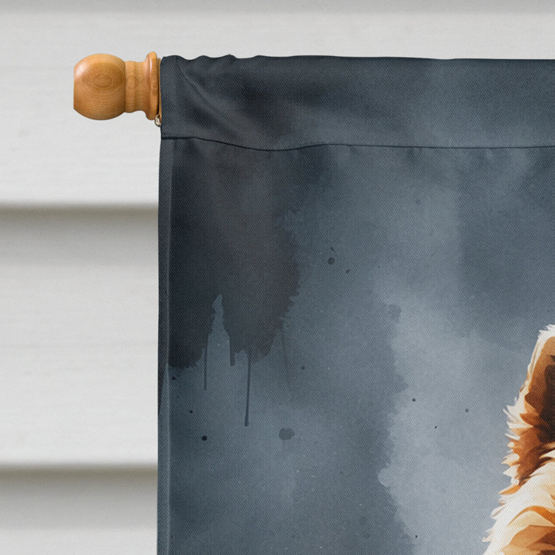 Drapeau de chiot Halloween House, Chow-chow