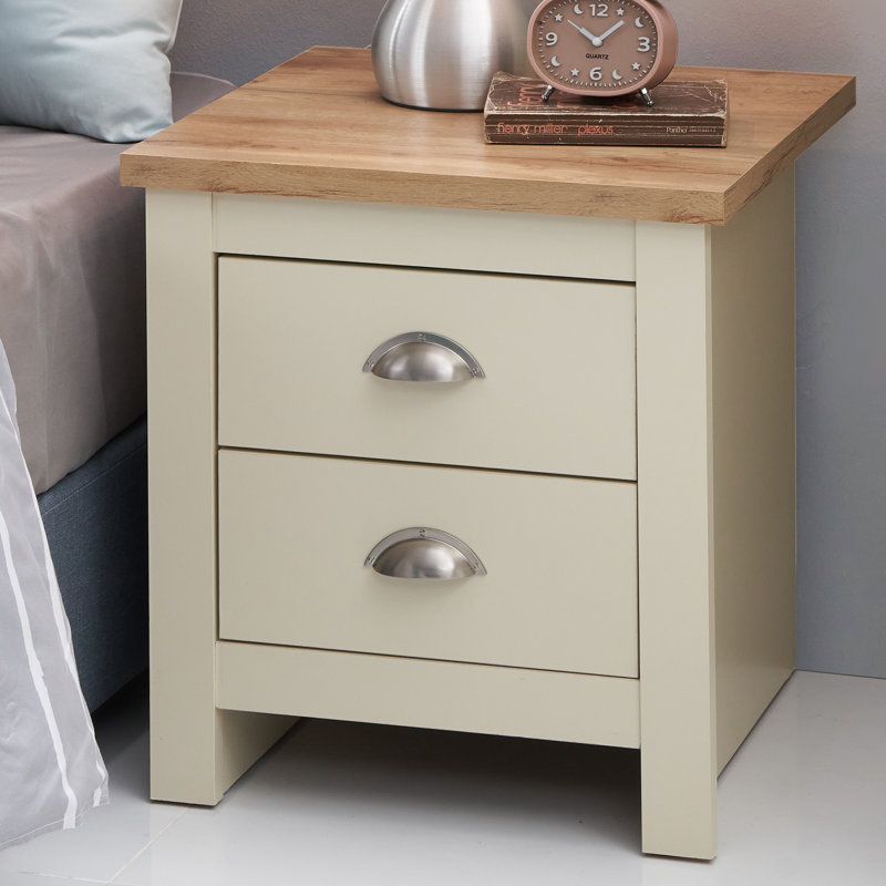 Aquitaine 45cm W Particle Board / Chipboard Bedside Table