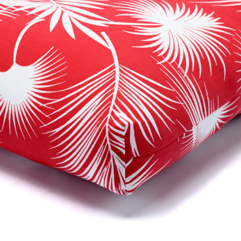 Outdoor 5'' Dining Chair Seat Cushion, Crimson Polyester