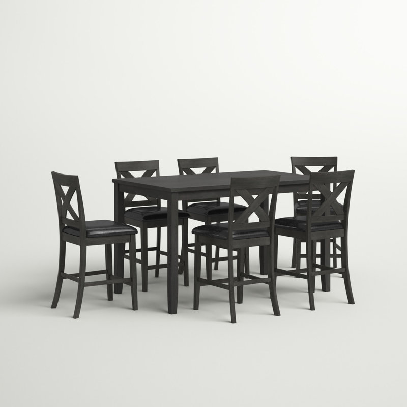 Lashbrook 6 - Person Four Leg Dining Set