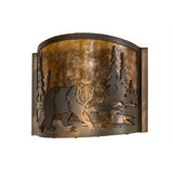 Rustic Lodge 1 - Light Flush Mounted Sconce