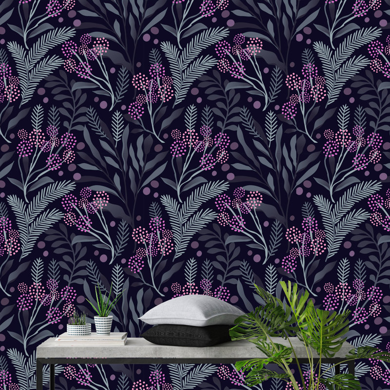 Rouleau de papier peint à peler et coller Batson, L 16,67 po x l 25 po