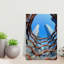 Vue à l'intérieur du vaisseau, New York, État de New York, États-Unis, architecture moderne, art mural-251308019
