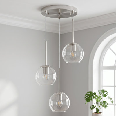 3-light Farmhouse Cluster Pendant