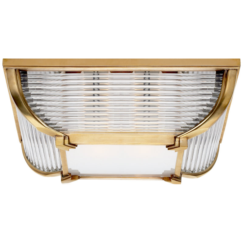 Ralph Lauren Perry 2 Light Large Flush Mount, Natural Brass