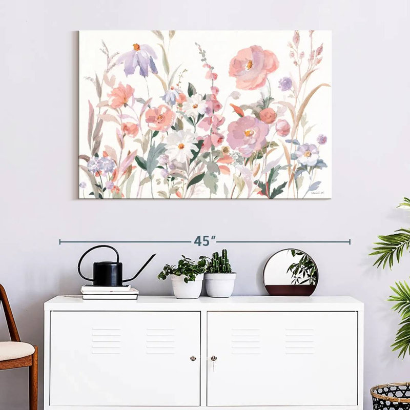 Boho Wildflowers, 26" H x 39" W