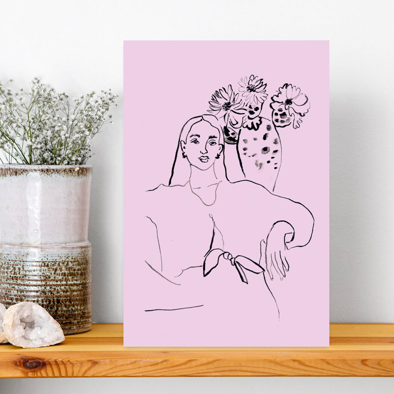 Beate Tubach - Wrapped Canvas Print, 45.72 cm H x 30.48 cm W, Pink
