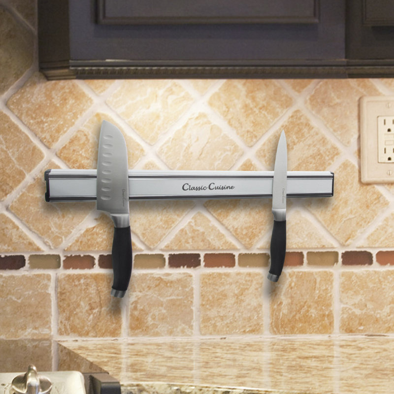 Porte-couteaux magnétique 16" à cuisine classique, 16 po