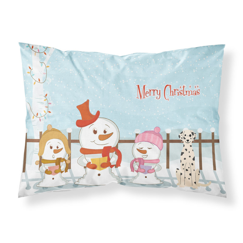 Taie d'oreiller Merry Christmas Merry Christmas, Dalmatien et choristes