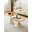 TABLE RONDE BLANC + BOIS