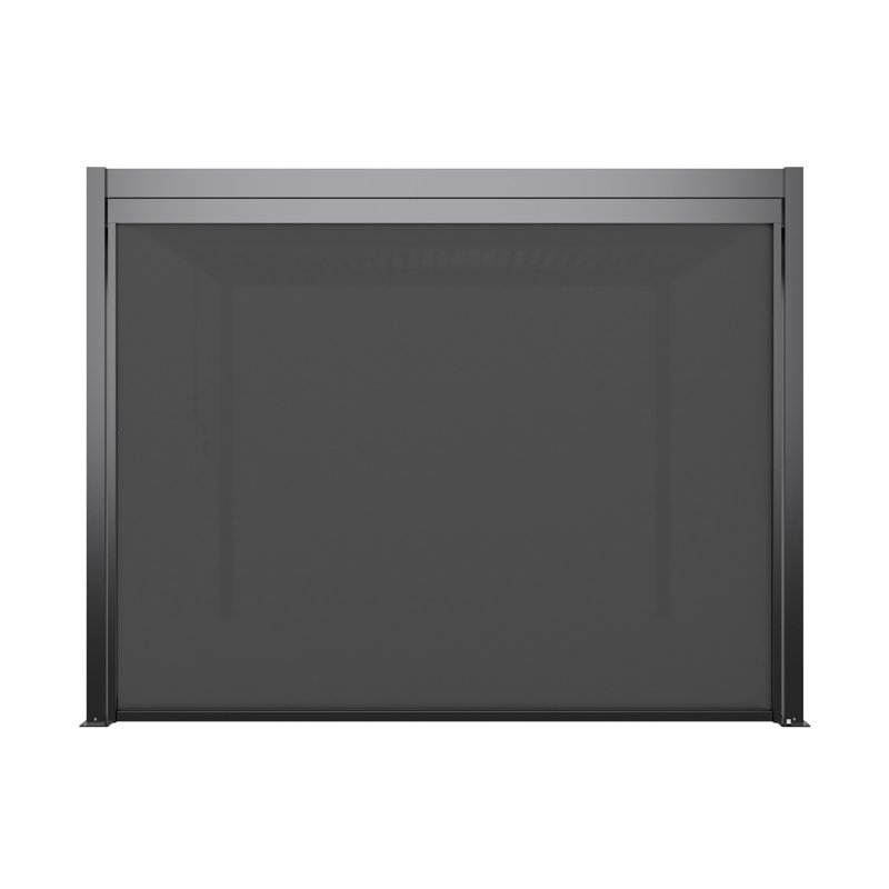Paravent à pergola gris foncé, H 84 po x l 131 po x P 4 po