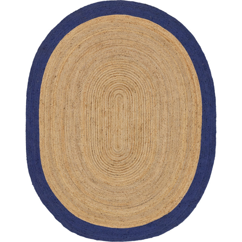 Vaghinag Hand Braided Indoor Rug, Oval 8' x 10'
