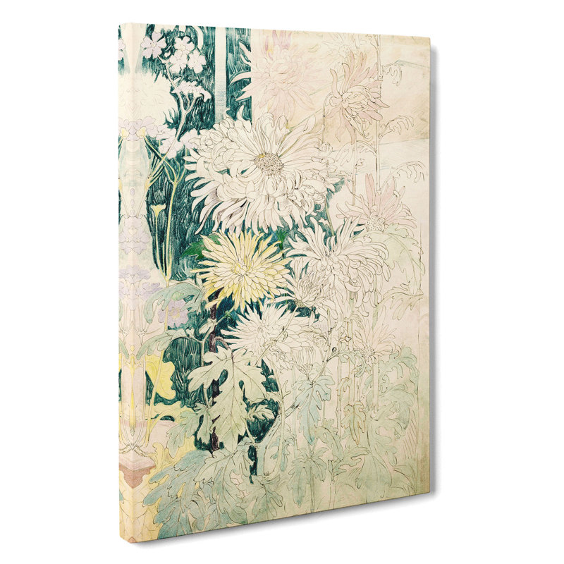 Chrysanthemums by Theo Van Hoytema - Wrapped Canvas, 60cm H x 40cm W x 3cm D