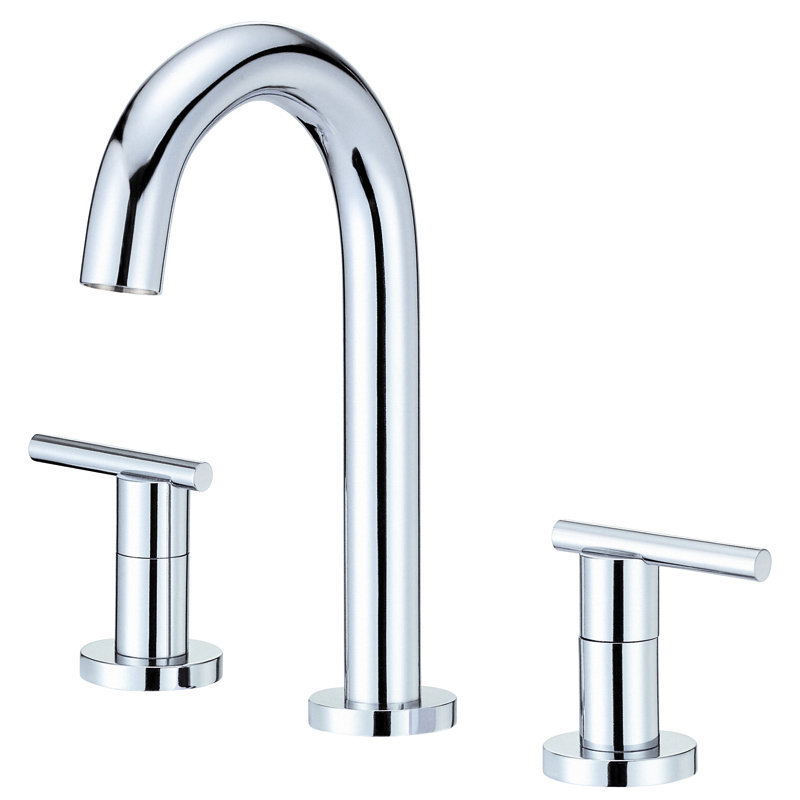 Parma 2-Handle Widespread Bathroom Faucet with Metal Touch Down Drain, Chrome