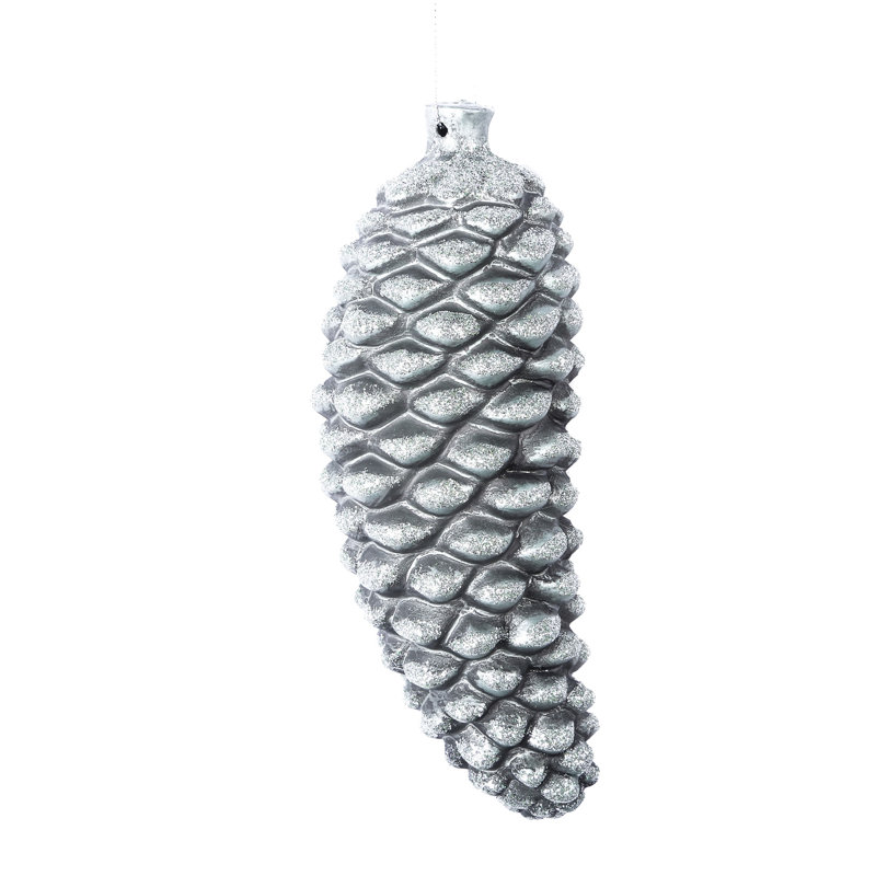 Limestone Antique Pinecone Shatterproof Plastic Christmas Ornament Set