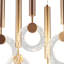 Glitter Rings 10 Heads Dimmable CCT LED Bronze Chandelier