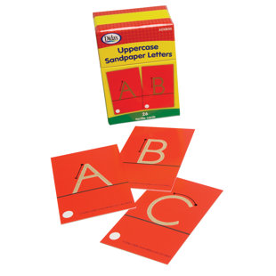 Tactile Sandpaper Uppercase Letters