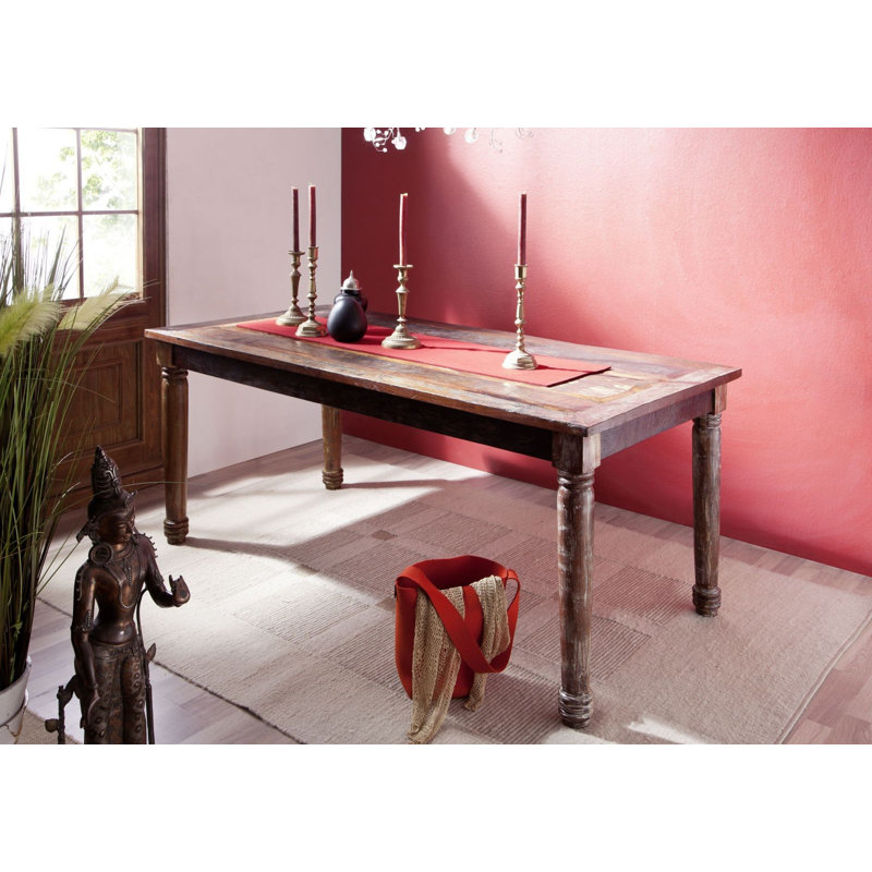 Fable Acacia Solid Wood Dining Table, 76cm H x 100cm L x 80cm W