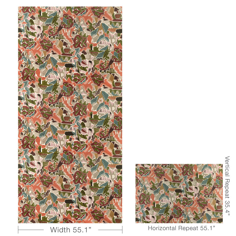 Chrystie Print, Plum/Clay
