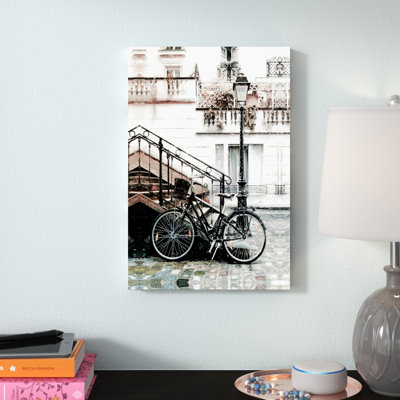 " Bike In Paris " Painting Print