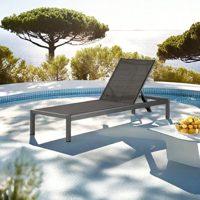 Savier Outdoor Metal Chaise Lounge