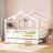 Zhayne Wooden House Bed with Trundle-1451600451-1451600449