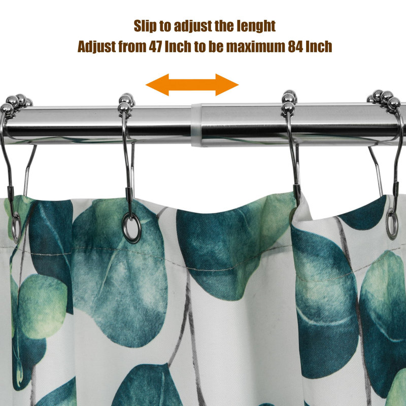 Adjustable Chrome Stainless Steel Wall Mounted Shower Rod