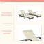 Ensemble de 2 chaises longues d'extérieur en osier avec coussins, chaise longue inclinable en osier pour bronzer jusqu'à 150 ° sur la plage, structure robuste-1477496993