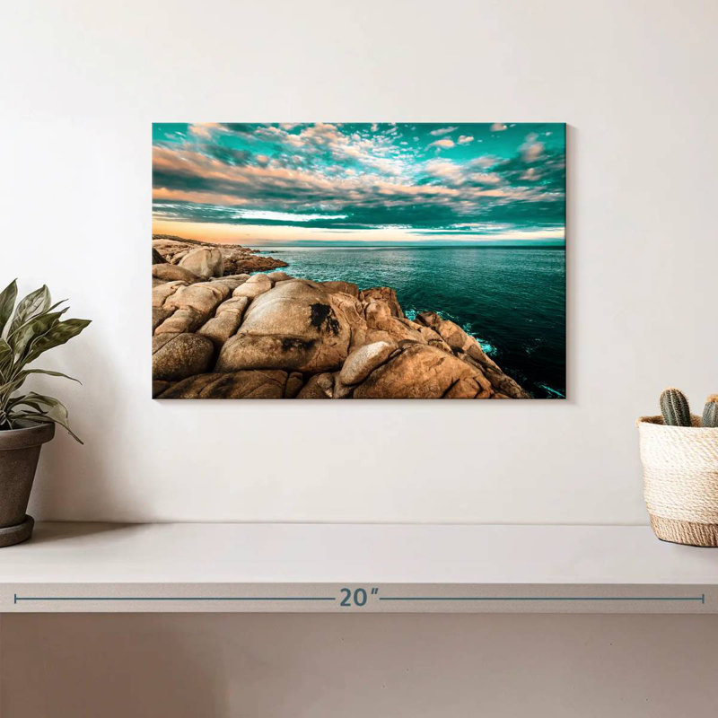 Gillard, paysage marin spectaculaire, H 8 po x l 12 po