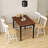 Dining Table Set Mid Century Modern Small Saving Space Dining Table Set-130975369-130975371