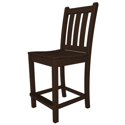 Lakeside POLYWOOD Traditional Garden Counter Side Chair by POLYWOOD